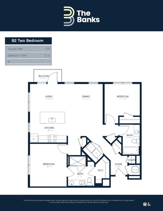 B2 - Two Bedroom Floor Plan Image